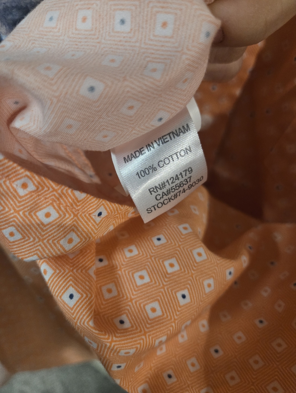 Johnston & Murphy Men's XL Collared Button Down Dress Shirt Patterned - Picture 5 of 6
